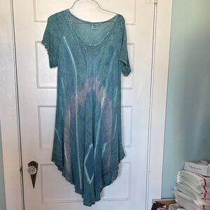 Advance Apparels Blue Asymmetrical Dress Free Size